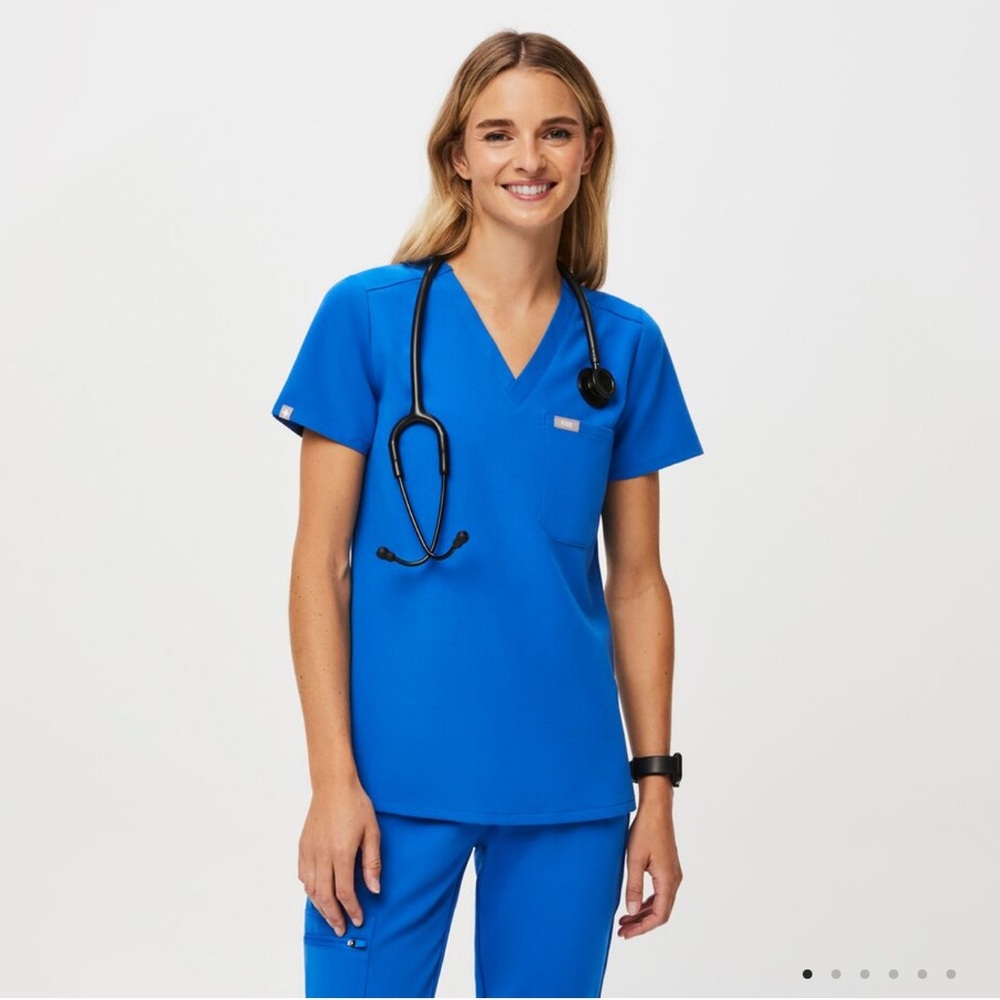 FIGS Royal Blue Scrub Set